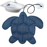 -Schaum Absorber – Schildkröten-Spa- -Schwammreiniger, schildkrötenförmiges Badewannenzubehör, waschbarer Filterreiniger für das tägliche Bad