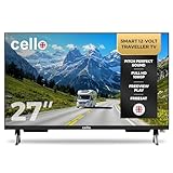 Cello C2725WS Trav 27 Zoll 12V Smart Traveller TV, 230V, WebOS, Freeview Play, Perfect Pitch Sound, ideal für Wohnwagen und Wohnmobile, hergestellt in Großbritannien