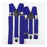 Hosenträger für Herren Männer Frauen Kinder Soild Bunte Hosenträger Sets Kind Y-Back-Zahnspangen Einstellbare Riemen for männliche Hosen Hemd Mädchen Rock Zubehör (Color : Emerald Green)