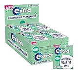 Extra Kaugummi auf Pflanzenbasis | Spearmint | 12 Packungen mit je 16 Dragees
