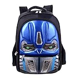 LONTG Jungen-Rucksack, 3D-Auto-Rucksack, Schultasche, blinkend, wasserdicht, Reiserucksack, Tagesrucksack für Teenager, Schüler, Grundschule, Schüler