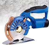 Kabelloser Stoffschneider, verstellbare Geschwindigkeit, Handschieber, elektrischer Rollschneider für Stoff mit 2500 mAh Akku, Schneiden von Faser-Baumwolle, Wellpapier, Seide, Leder, Wollmaterial