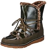 Tom Tailor Damen 4293106 Stiefelette, Khaki, 40 EU
