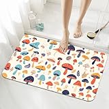 Badezimmerteppich Kleine Schnelltrocknend Badteppich 50x80cm Rutschfester Badematte Cartoon Absorbierender Duschvorleger Waschbar Badvorleger Dünn Bath Bathroom Mat Fußmatten Toilette Badewanne 5-176