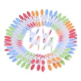 Kurelle Wäscheklammern 72er Set - Windfeste Große Wäscheklammern Ergonomischer weicher Rostbeständiger Griff Klammern für Innen und Außen Bereich Wäscheständer