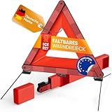 PURAHELP Warndreieck Kfz nach aktueller Norm 2025 ECE R27 (StVO konform) – Kompaktes Pannendreieck für maximale Sicherheit – Klappbares Warndreieck Auto nach EU-Norm