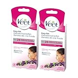 Veet Kaltwachsstreifen - Für das Gesicht - Geeignet für normale Haut, 40 szt