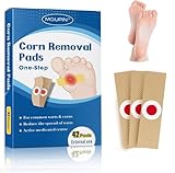 MQUPIN Corn Removal Pads, Warzen Remover, Corn Remover Pads, Corn Removal Pflaster mit Loch, Corn Removal Treatment Relief Corn Pain and Foot Care, Remove Corns, Callus, Warzen 42pcs/box