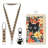 GmeDhc Brustbeutel Kinder, Geldbeutel, Portemonnaie mit Schlüsselanhänger und Schlüsselband, für Jungen Mädchen Kinder