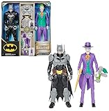 DC Batman Adventures Batman vs The Joker Action-Figuren Set, 30 cm - 2 voll bewegliche Figuren mit 12 Ausrüstungsgegenständen für spannendes Rollenspiel, Spielzeug für Kinder ab 4 Jahren