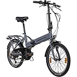 ZÜNDAPP Z101 20 Zoll E Bike Faltrad Damen Herren Elektrofahrrad klappbar Fahrrad Elektro Klapprad Ebike Pedelec E-Bike Erwachsene Klappfahrrad