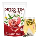 28-Tage Detox-Tee Kur – Natural Kräutermischung mit Oolong & Pfirsich – Stoffwechsel Anregen, Körper Entlasten
