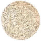 Yardenfun Handgefertigtes Bodensitzkissen Naturmaterialien Gewebt für Yoga Meditation Schlafzimmerdekor Vielseitig Einsetzbar