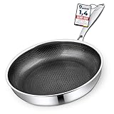 Morleos Keramikpfanne 26cm | Kratzfeste Wabenpfanne | 5-Schicht - 3mm - 1,12kg | Premium Bratpfanne für Induktion | Antihaft, Backofenfest & Spülmaschinenfest | PFAS & PTFE Frei |