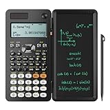 NEWYES 991ES Wissenschaftlicher Taschenrechner mit Notizblock und Stift- 417 Funktionen, Solar und Batterie Dual Stromversorgung, Ideal für Gymnasiasten, Studenten, Lehrer& Ingenieure