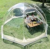 BOOZXCV Pop-Up-Dome-Pavillon, transparentes Blasenzelt, Outdoor-Garten-Iglu-Zelt für 2–5 Personen, Gartenterrasse, Überdachung, tragbares Haus