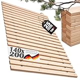 TUGA - Holztech Rollrost Lattenrost 140 x 200 cm 29mm 500kg stabilster Bettrost Rolllattenrost