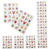 Toyvian 20St Aufkleber schuler de leerling Stickers Kommentar kinderf stickern die aufklebebuchstaben Chaps + Ruthe Zubehör für Kinderpreise Requisiten für