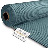 DreamRoots Cord Stoff Meterware Gewicht 380 g/m2 - Polsterstoff Cord Meterware 140 cm breit - Möbelstoff - Breitcord Ocean Depths