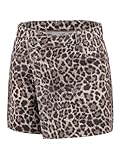 Hailys Damen Mini Jeans Hosenrock Skort La44nia Jeansrock Shorts Leopard-Muster QF-2409035 Leo (7878) S