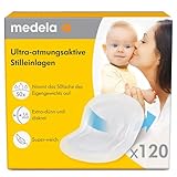 Medela ultra-atmungsaktive Stilleinlage | Hochgradig saugfähig, atmungsaktiv und diskret für angenehmen Komfort | 120 Stück