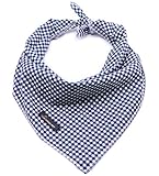 ARING PET Hunde Bandana, Baumwolle Karierte Bandanas Hundehalstuch, Dreieck Lätzchen Halstuch für Kleine und Große Hunde und Katzen