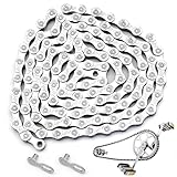 Fahrradkette, 9 Fach Fahrrad Kette 116 Glieder, Fahrradkette Set für MTB/Road/E-Bike