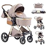Mobayta kinderwagen 3 in 1 Kombikinderwagen für Neugeborene robustes leichtes Aluminiumgestell geeignet bis 22KG hochgestellter Kinderwagen vielseitig und praktisch Buggys