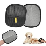 2 Stück Handschuh Zur Entfernung Von Tierhaaren - Wiederverwendbare Haustier Pflegehandschuhe, Tierhaarentferner Handschuh Für Hunde und Katzen, Effiziente Haarentfernung Katzenhaarentferner