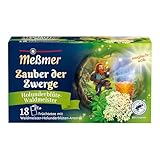 Meßmer Zauber der Zwerge | Holunderblüte-Waldmeister | Online Exklusiv |18 Teebeutel | Vegan | Glutenfrei | Laktosefrei