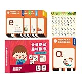Huayeex Lernkarten Für Kleinkinder | Kinder Lernspiel | Lernspielzeug Frühes Englisch Lernen Ab 4 5 6 Jahre Mädchen Zuhause Homeschool Klasse Vorschule