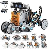 KIDWILL Solar Roboter Set, Experimente Spielzeug für Kinder ab 8 9 10 Jahre, 14in1 Roboter Bausatz STEM Spielzeug Elektronik Baukasten Lernspielzeug Geschenk für Jungen Mädchen