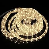 Forever Speed 6M LED Lichterschlauch Außen,216LEDs Wasserfest LED Lichtschlauc Schlauch Außen und Innen für Weihnachten, Hochzeit, Dach, Zaun Dekoration Beleuchtung WarmWeiß IP65