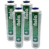 NOLA 4X Universalgas Druckgasdose 600 ml Butan Propan Gas Drehgewinde 338g 7/16' Universalgas Kartuschen Gasdose Gas Kartusche Drehverschluss für Unkrautbrenner, Gas Abflämmgerät Gaslampe EN417