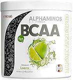 BCAA Pulver 300g LIMETTE - Testsieger - ALPHAMINOS BCAA 2:1:1 - Das ORIGINAL von ProFuel - Essentielle BCAA Aminosäuren - Unfassbar leckerer Geschmack - 100% vegan - Top Löslichkeit - Laborgeprüft