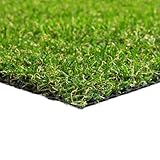 Steffensmeier Sonderposten Kunstrasen | 1m und 2m Breite | Grün | Florhöhe: 18 mm | Größe: 100x100 cm