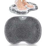 Fußbürste Dusche Fußmassagegerät, Fußwäscher Bath Massage Pad mit Rutschfesten Saugnäpfen, Silikon Matte Badematte für Pediküre, Fußpflege Entspannung
