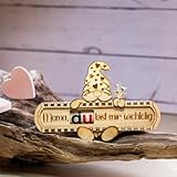 Blumen-Wichtel Muttertag Box - Mama DU bist mir wichtelig (wichtig) inkl. Duplo Riegel - auch als Kleinigkeit zum Geburtstag oder Mitbringsel für zwischendurch