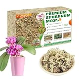 Legigo Premium-Sphagnum-Moos für Pflanzen, natürliche Sukkulenten, fleischfressende Pflanzen, getrocknet, langfaseriges Orchideenmoos zum Umtopfen von Sukkulenten, Sarracenia, Topfpflanzen,