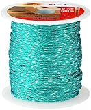 kwb Maurerschnur 100 Meter, 1,2 mm Stärke, grüne Nylon-Richtschnur - Reißfest, dehnbar und elastisch - Ideal für Mauerbau und Fliesenlegen