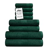 CityComfort Handtücher Set 8-teilig, 100% Baumwolle, besonders dick, saugfähig, Handtuch Set in verschiedenen Größen (Grün)