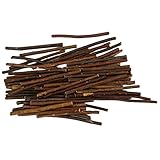 HRTLSS 100 Stück Naturzweig-Holzstäbchen, 3–5 mm unlackierte Bastelzweige, für DIY-Kunsthandwerk, Foto-Requisiten, Heimdekoration, Floristik
