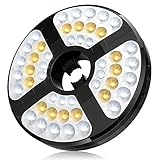 【NEUSTE】48 LED Sonnenschirmbeleuchtung, 450 Lumen superhelle Sonnenschirm LED Beleuchtung Licht mit 3 Modi, 72 Stunden Beleuchtung, USB Aufladen für Garten Strand Außenleuchten BBQ Party Camping