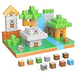 Frilla Pixel Blocks Bausteine – 48‑Stück Set, 2 cm Magnetische Würfel zum Bauen, Kinder ab 3 Jahren, Starker Halt, Geschenkidee | MAGCRAFTI