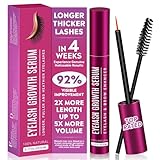 Wimpernserum, Augenbrauen Serum, Lash Serum, Natürliches Wimpernserum, Wimpernserum Ohne Hormone mit Augenbrauenbürste, für Pflege Gebrochene Wimpern, Schnelleres Wimpernwachstum (5 ml)