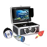 OUTFYT Unterwasser-Angelkamera 7 Zoll HD 1000tvl Unterwasser-Angel-Videokamera-Kit LED-Infrarotlampe beleuchtet Video-Fischfinder 50M,Lang Anhaltende Leistung(IR LEDs 20M Cable)