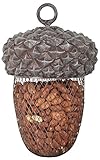Esschert Design Futterstelle Eichel aus Polyresin und Metall,14,0 x 14,0 x 22,2 cm