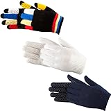 PFIFF 011278 Kinder Noppen Handschuhe, Reithandschuhe, Einheitsgrösse, Weiß
