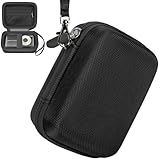 Tasche für Digitalkamera kamera Fotoapparat 44MP FHD 1080p Fotokamera Kompatibel mit Spiegelreflexkamera & Bridgekamera, Mini Retro Aufbewahrungsbox, Reißverschluss Mesh Tasche passt USB Kabe(Schwarz)