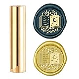craspire Wax Seal Stamp Book, Versiegelung Wachs Stempel Moon Mini Messing Stempel Pistole Wachs Siegel 15mm Für Umschlag Einladung Hochzeit Verschönerung Flasche Dekoration Geschenkkarte